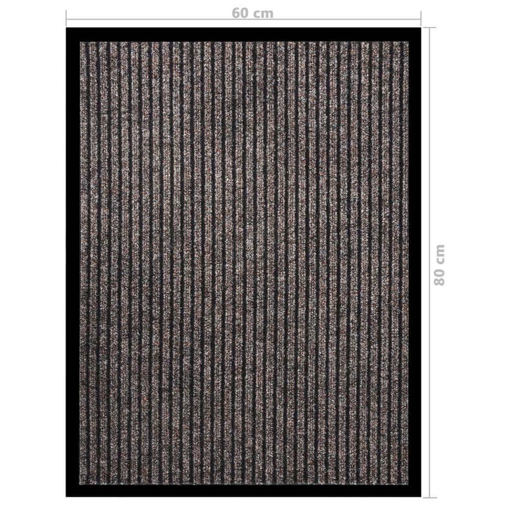 Fußmatte Gestreift Grau 60x80 cm