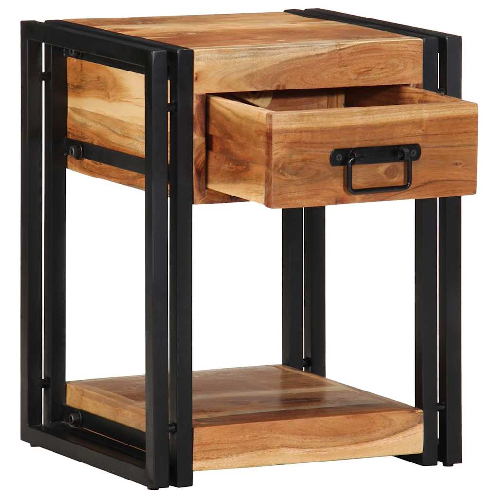 Nachttisch 40 x 35 x 50 cm Massives upgecyceltes Holz