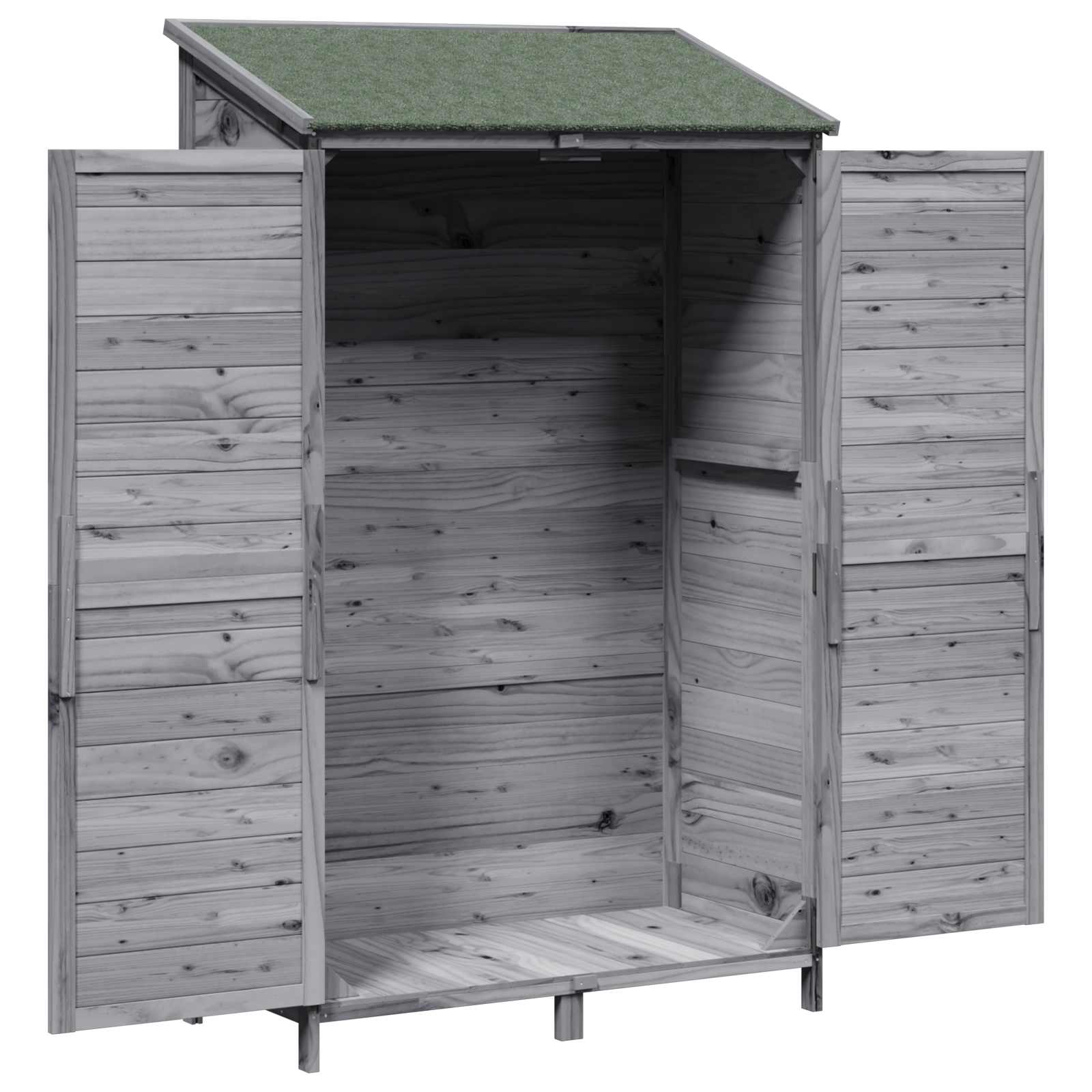 Gartenschuppen Natur 59,5 x 56 x 113,5 cm Massivholz aus Fichte