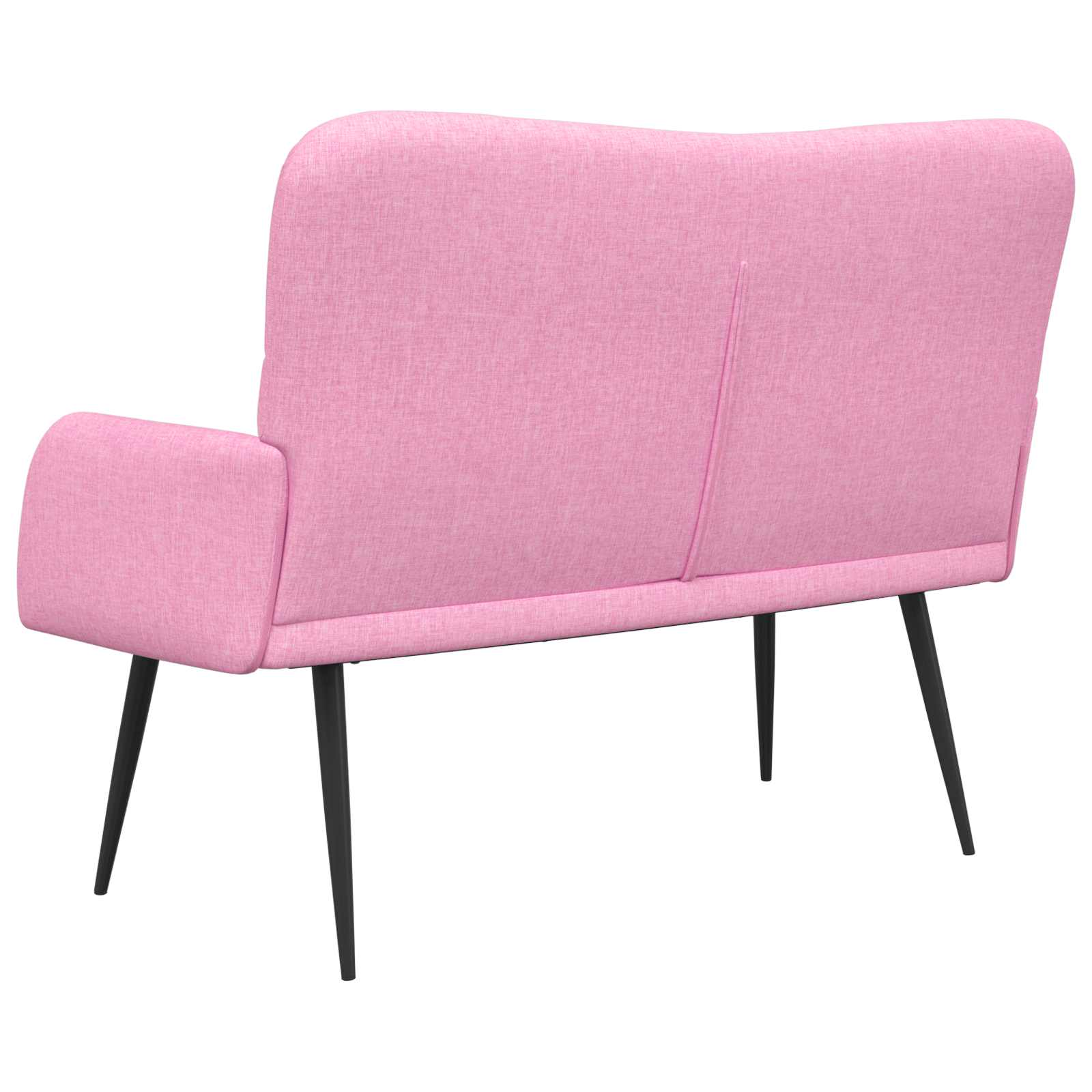 2-Sitzer Sofa Hellgrau 115 x 61 x 87 cm Stoff