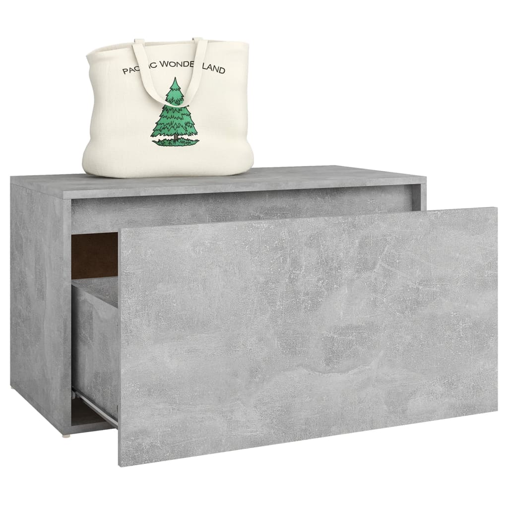 Flurbank 80x40x45 cm Weiß Holzwerkstoff