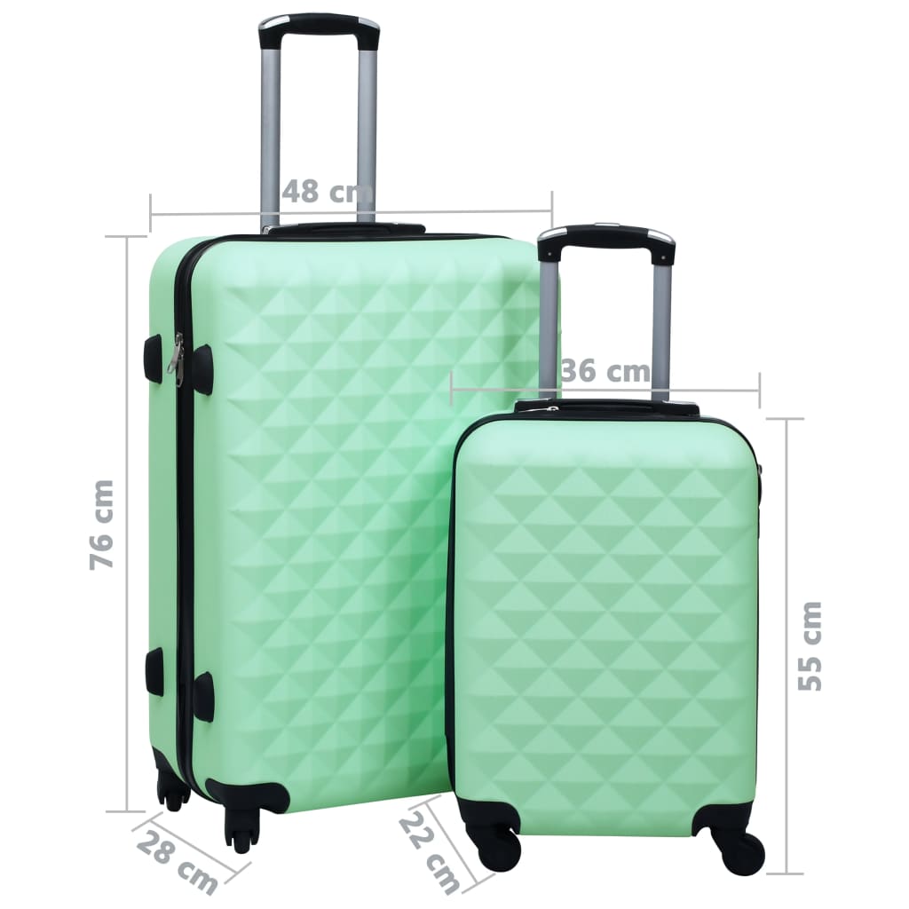 Hartschalen-Trolley-Set 2 Stk. Rosa ABS