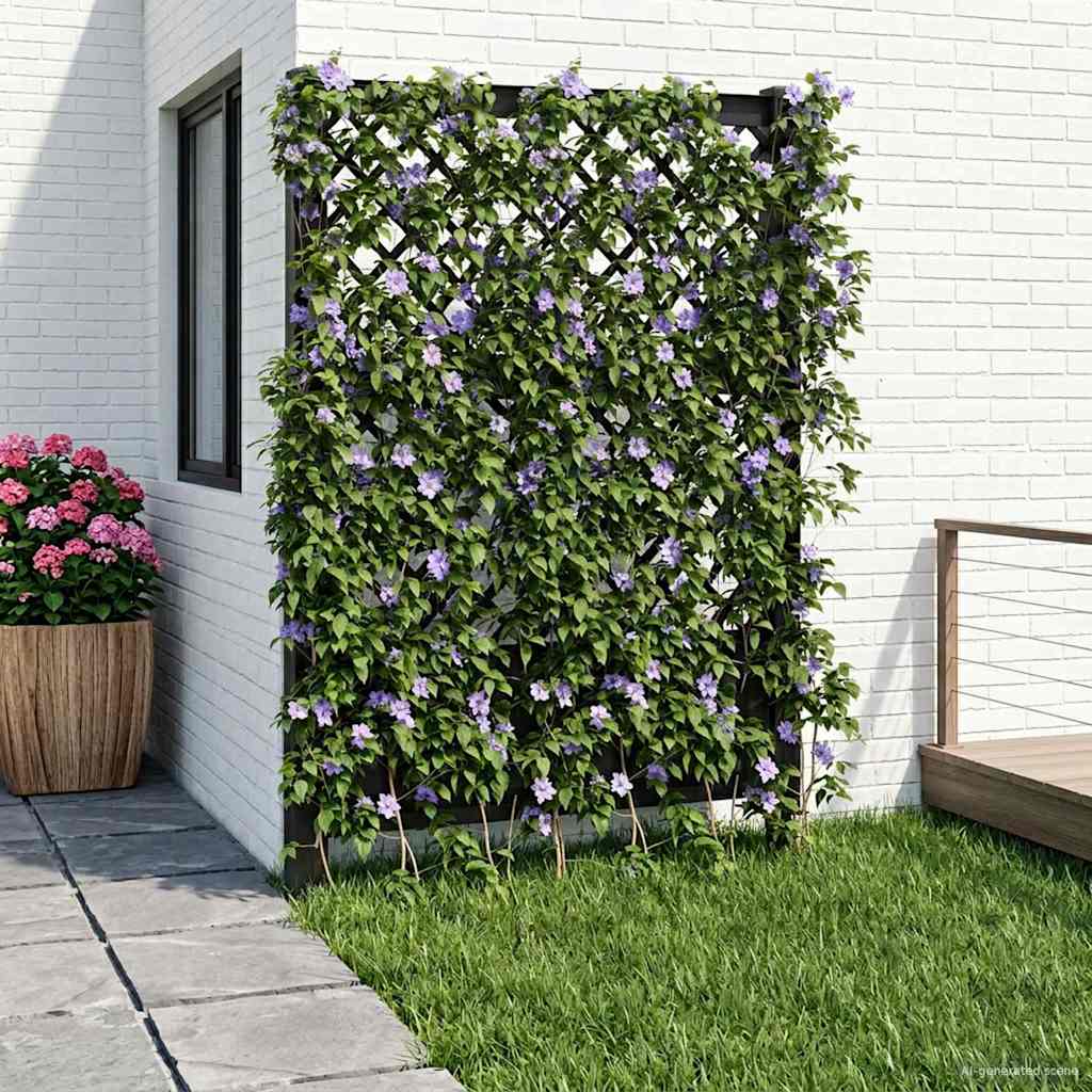 Trellis mit Spike Weiß 99 x 6 x 165 cm PP