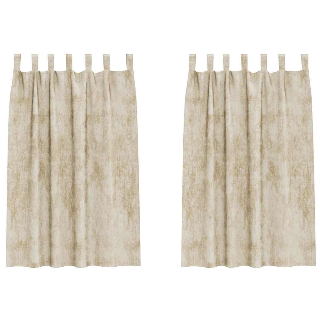 Samtvorhänge mit Vorhängen 2 pcs Weinrot 140 x 140 cm Samt