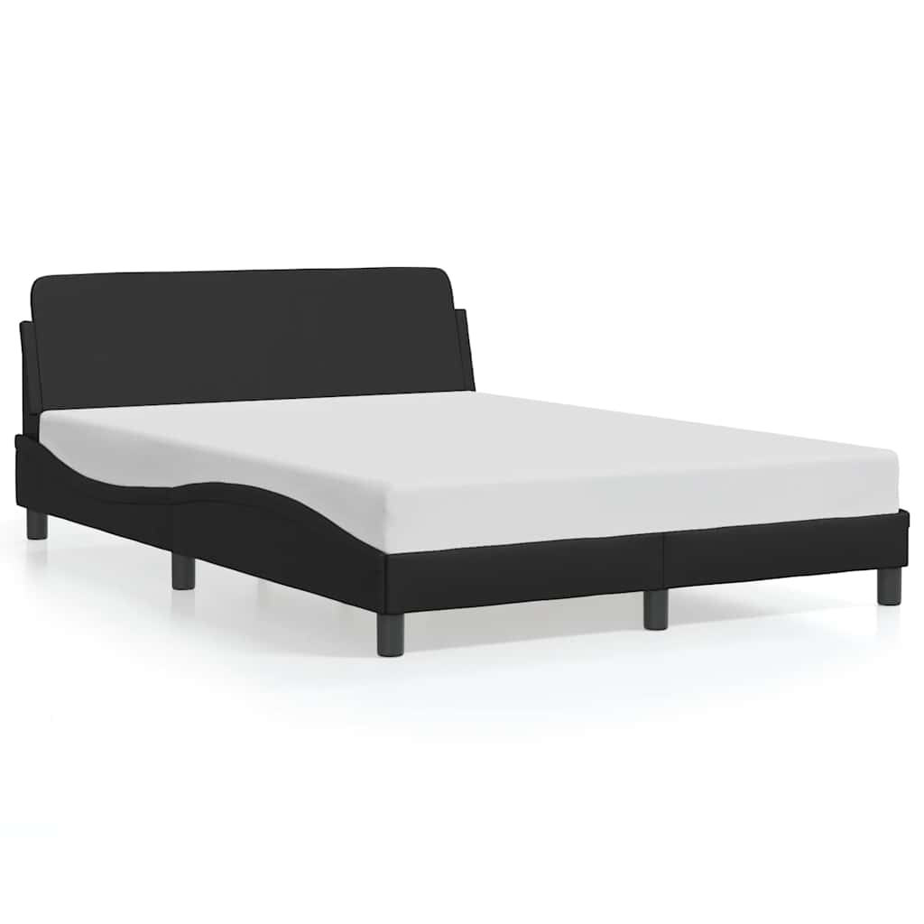 Bettgestell "Dover" Schwarz 80x200 cm Kunstleder