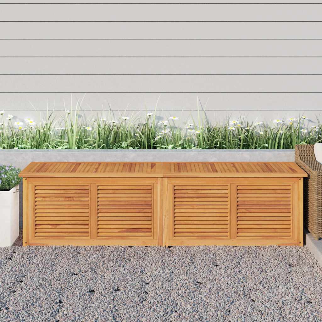 Gartenbox mit Beutel 60x50x58 cm Massivholz Teak