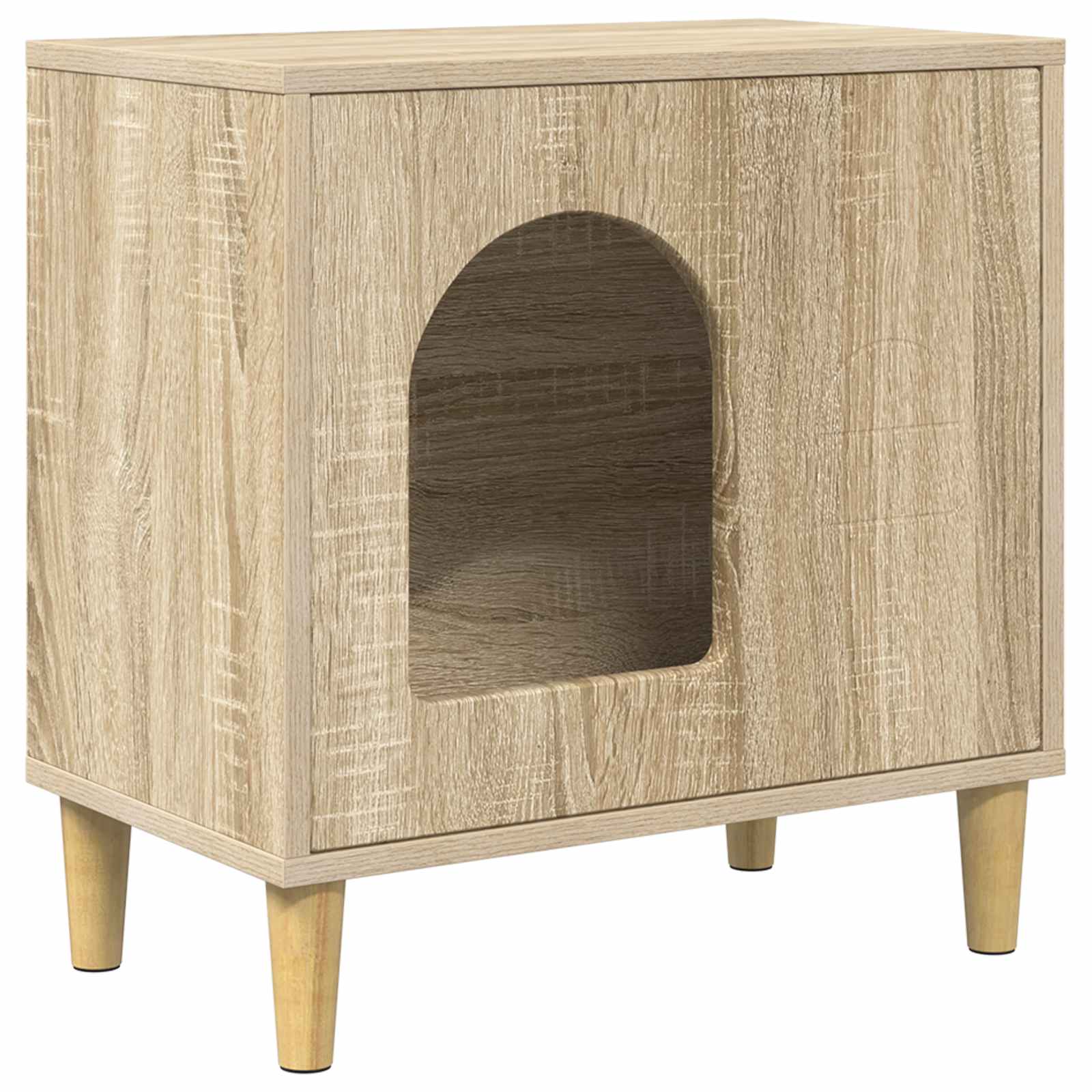 Katzenhaus Weiß 51 x 30 x 52 cm Holzwerkstoff