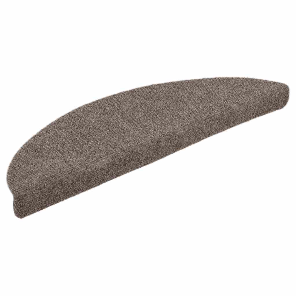 Stufenmatten Selbstklebend 15 Stk. 56x17x3 cm Hellbraun Halbrund