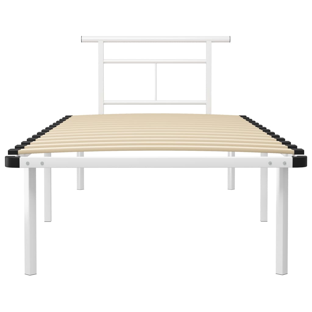 Bettgestell Grau Metall 90x200 cm