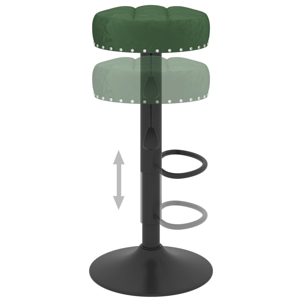 Barhocker 2 Stk. Creme Samt
