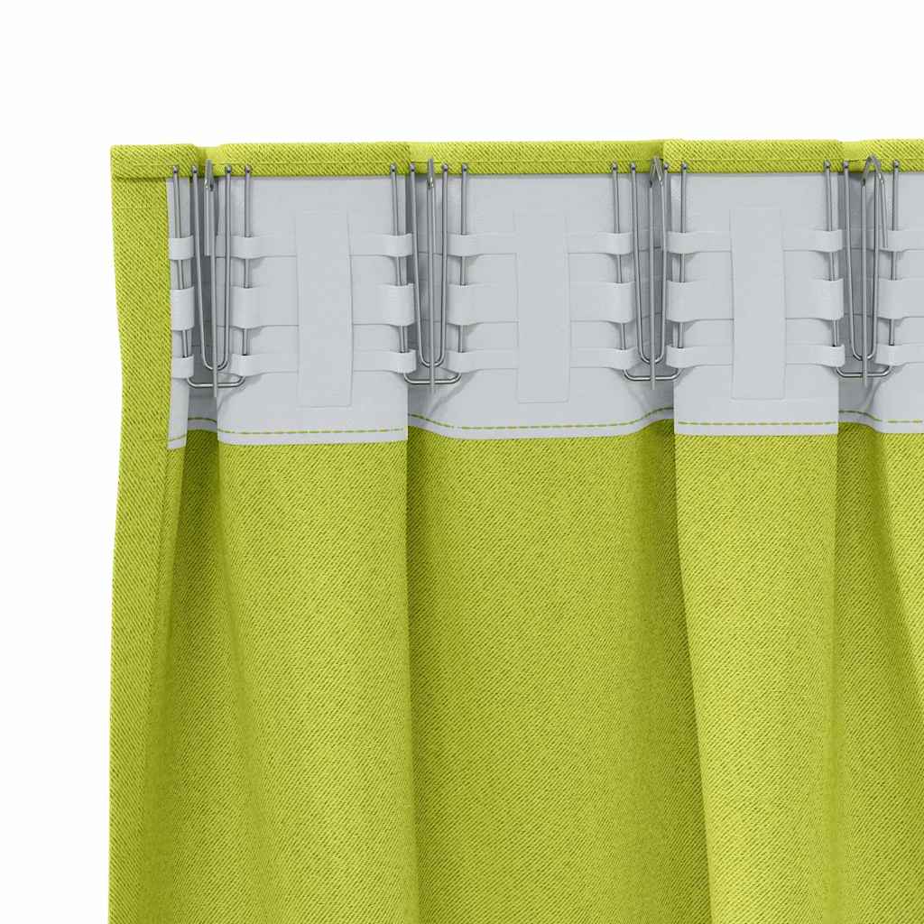 Verdunkelungs-Vorhänge mit Ringen 2 pcs Beige 140 x 140 cm