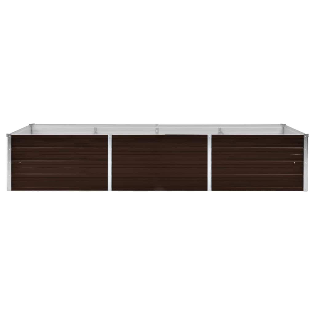 Hochbeet Braun 160 x 80 x 77 cm Verzinkter Stahl