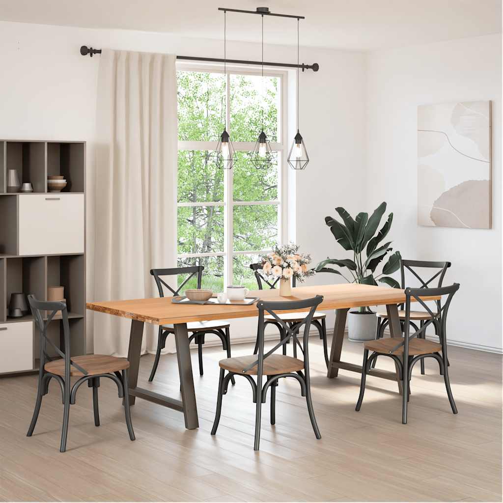 Couchtischbeine A-Form 2 Stk. 30x(30-31) cm Stahl