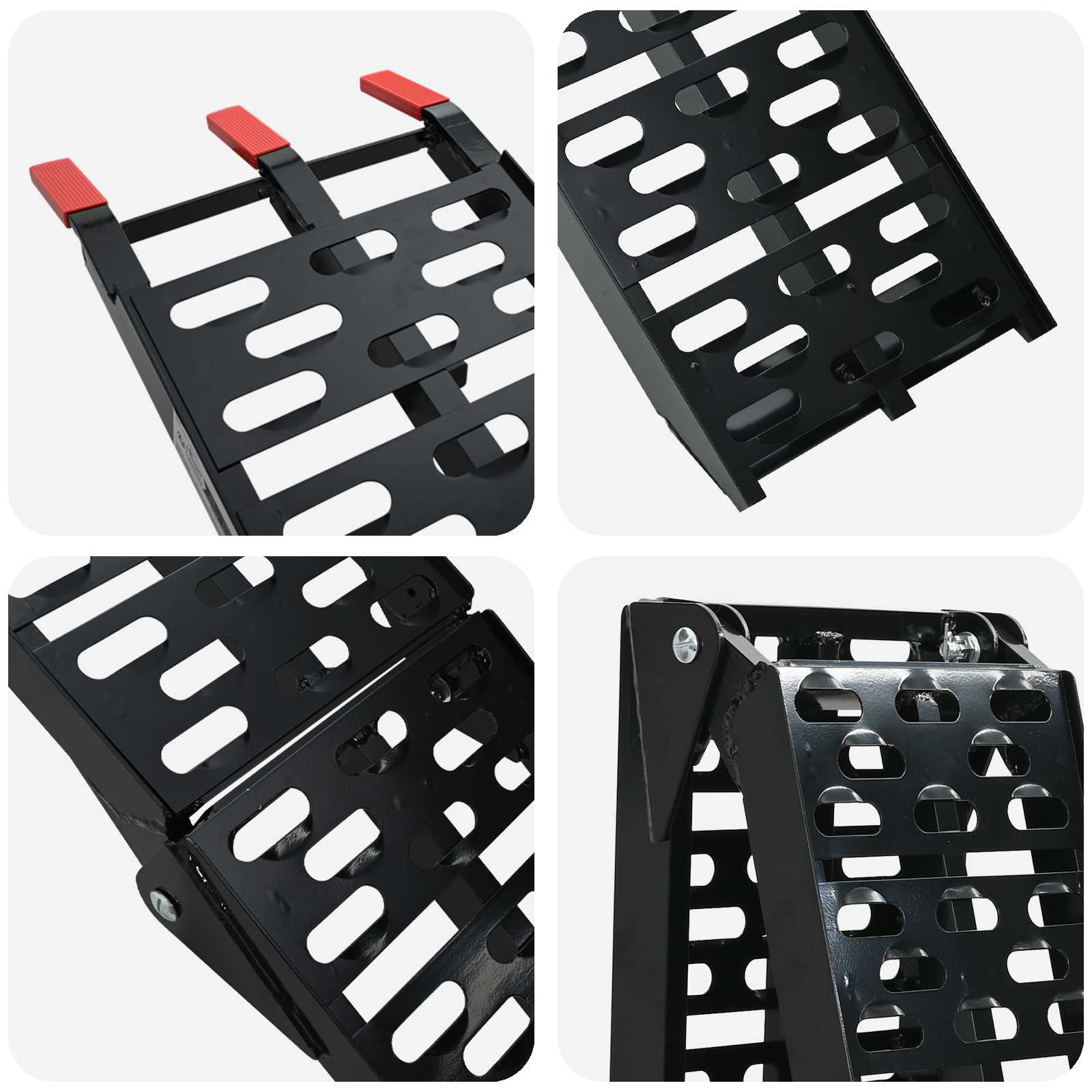 Zusammenklappbare Motorradrampe 340 kg pro Rampe 2 Stk. Silber
