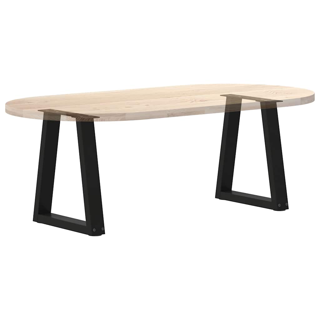 Couchtischbeine V-Form 2 Stück Schwarz 30x(30-31,3) cm Stahl