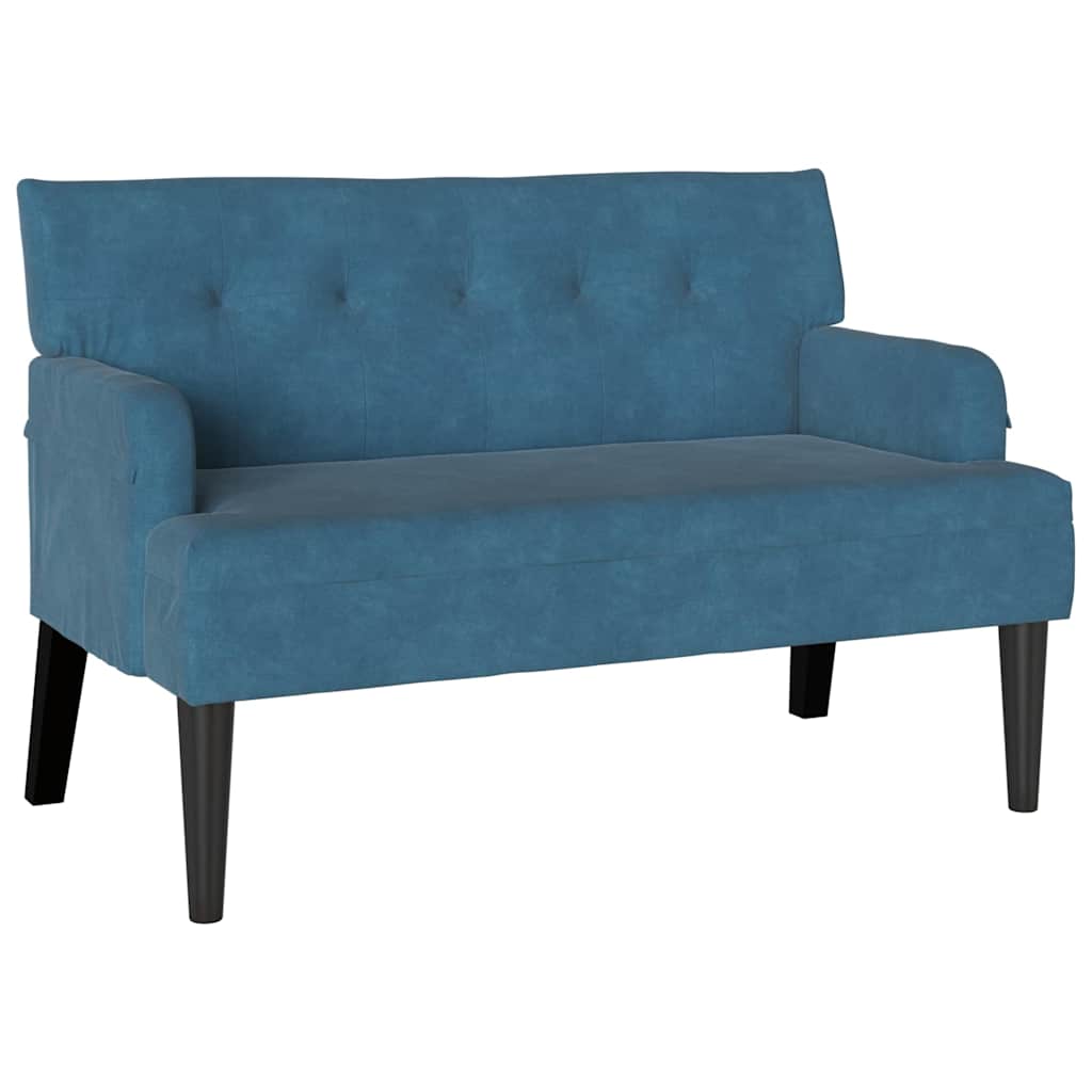 Chesterfield Bank Hellgrau 112 x 65,5 x 75 cm Samt