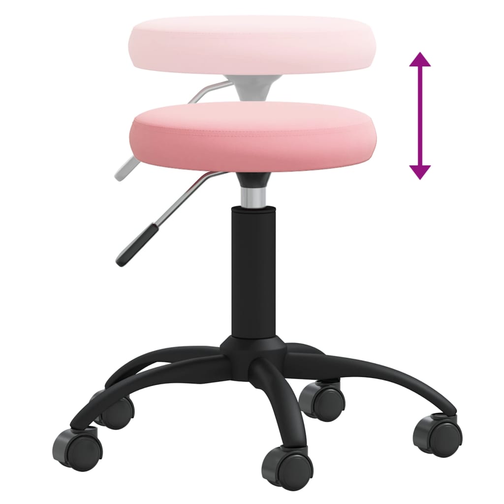 Massagehocker Samt Senfgelb