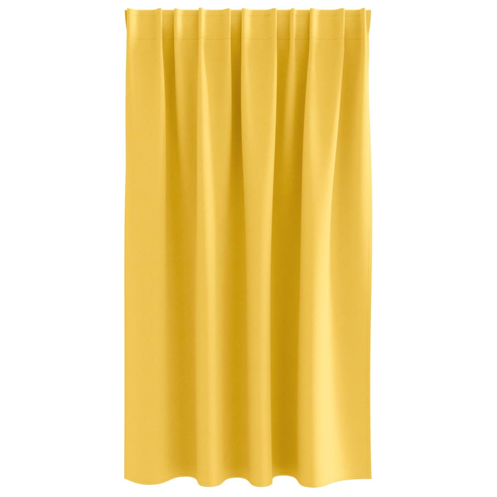 Verdunkelungs-Vorhänge mit Ringen 2 pcs Beige 140 x 140 cm