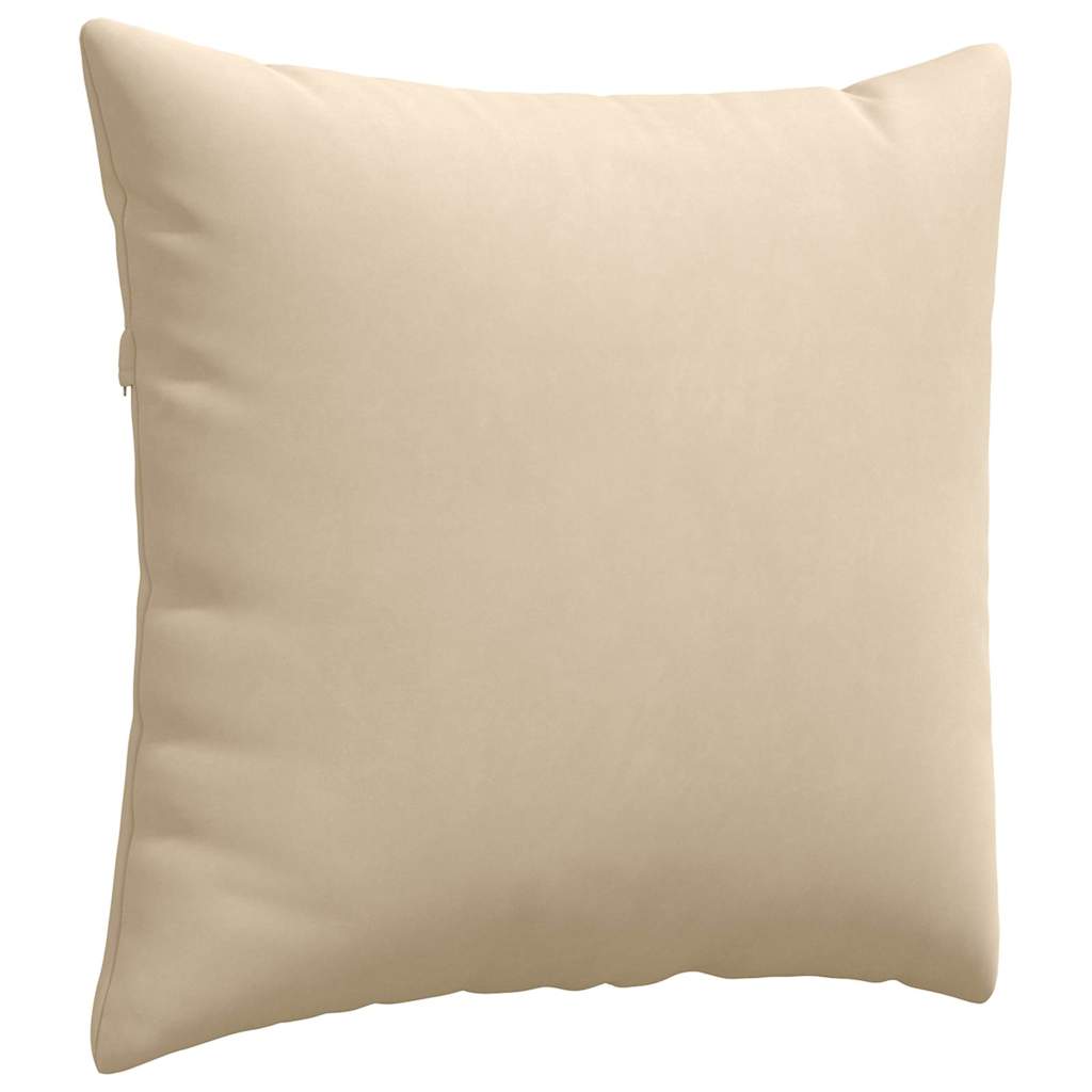 Sofakissen 2 Stück Taupe 50 x 30 cm Stoff