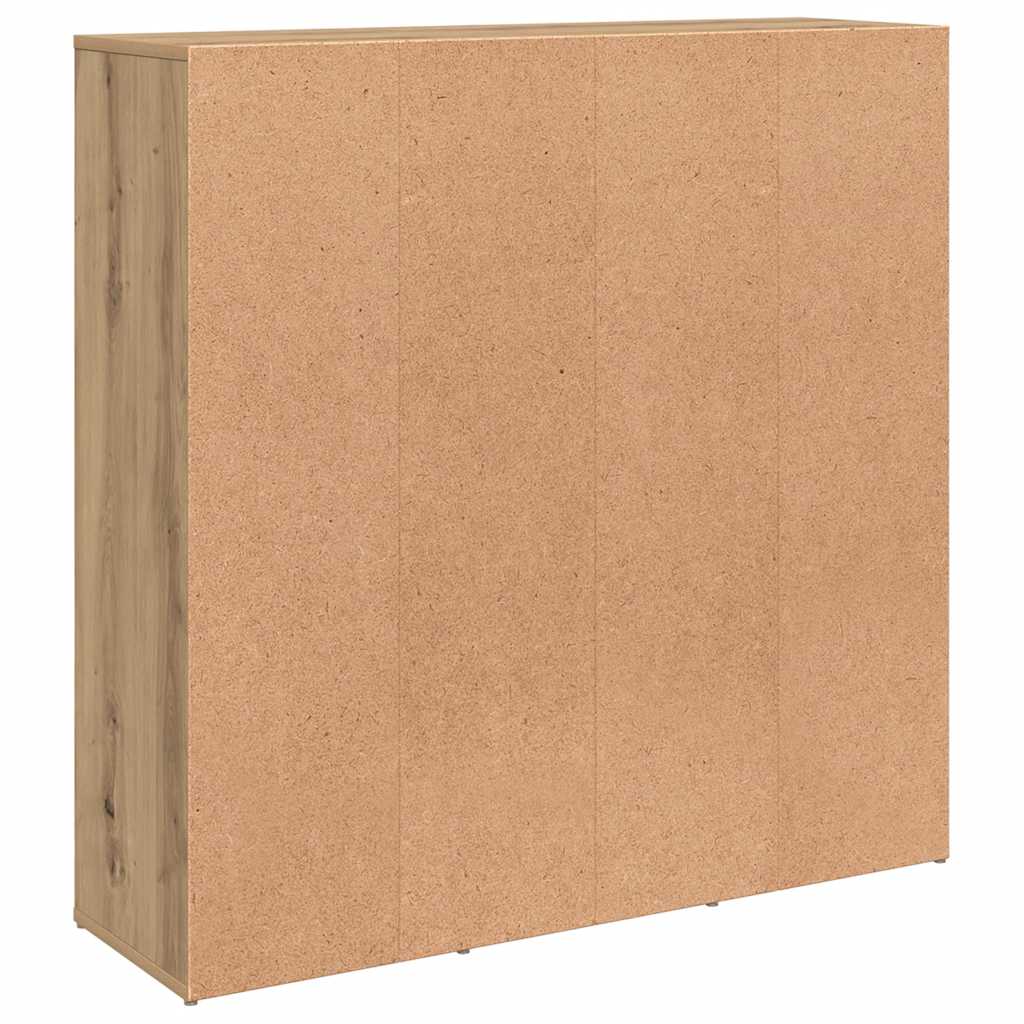 Bücherregal Weiß 98x30x98 cm Holzwerkstoff