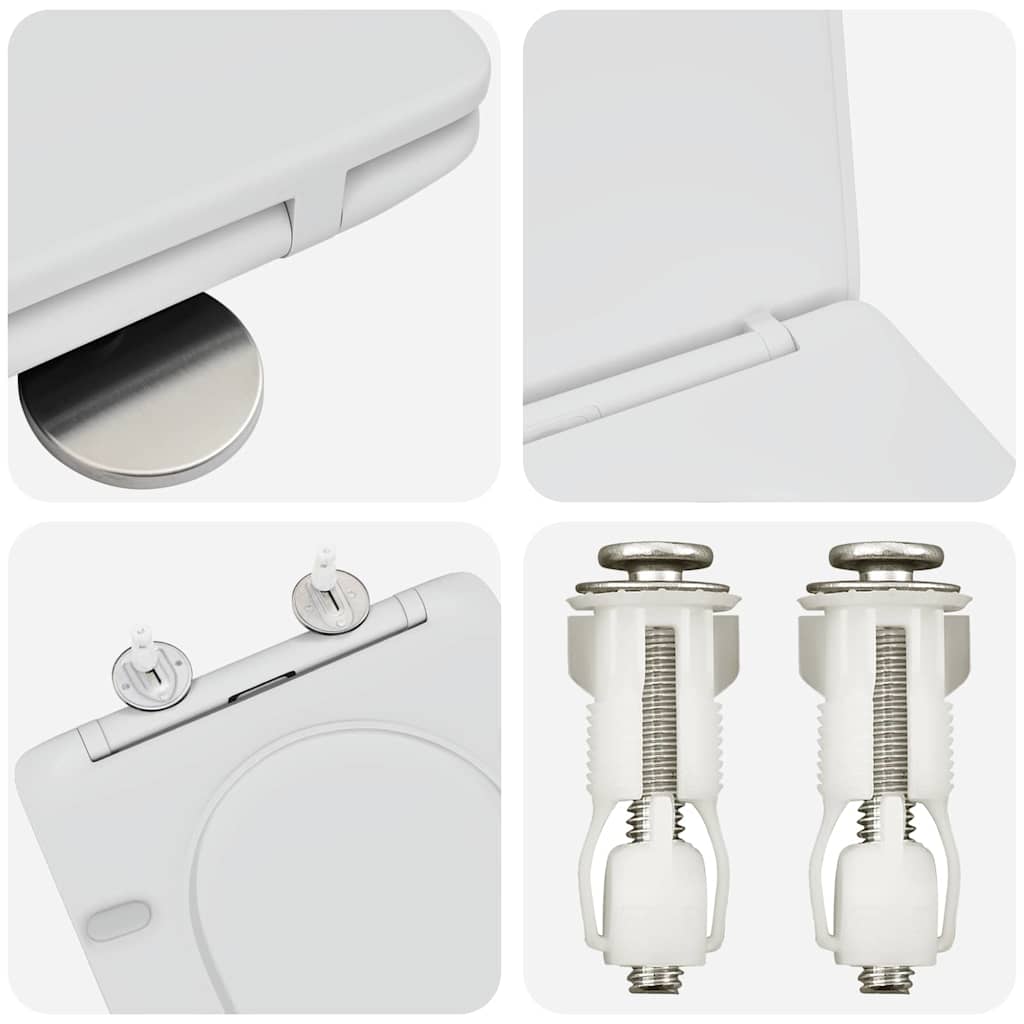 Toilettensitz Anthrazit 47 x 36 x 3,4 cm Duroplast