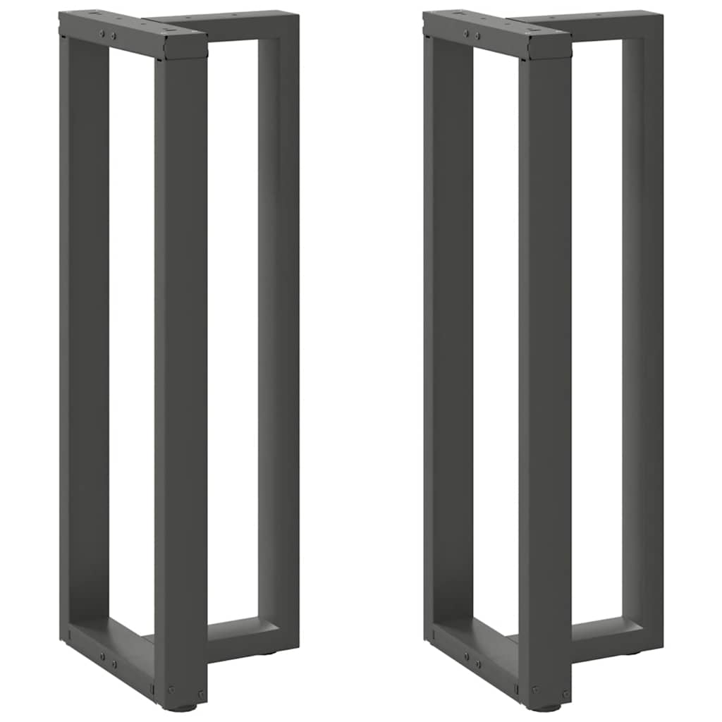 Couchtischbeine T-Form 2 Stk. Schwarz 30x25x(30-31) cm Stahl