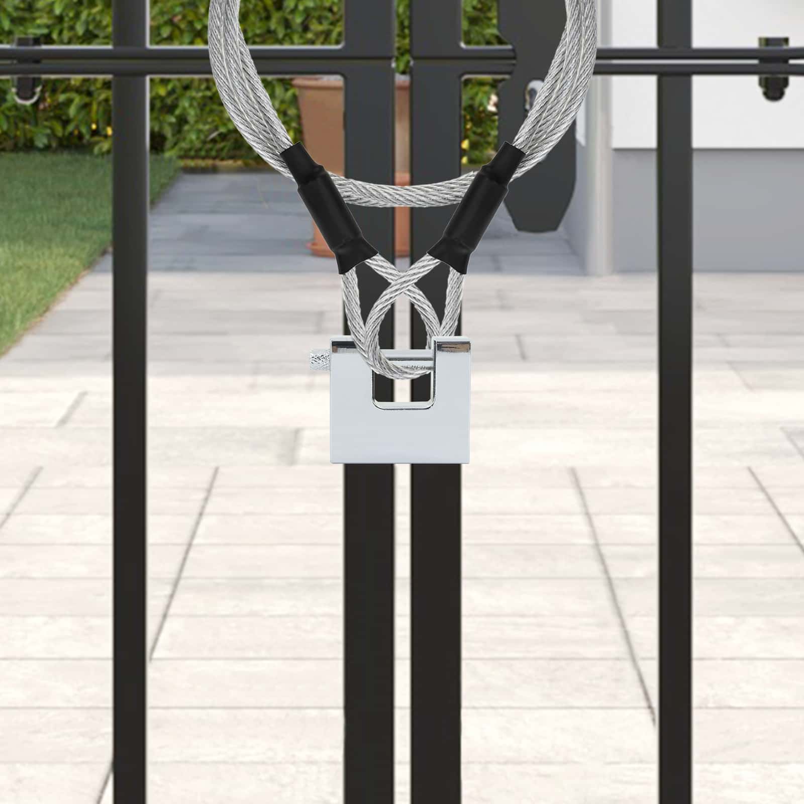 Vorhängeschloss 2 pcs Silber Stahl