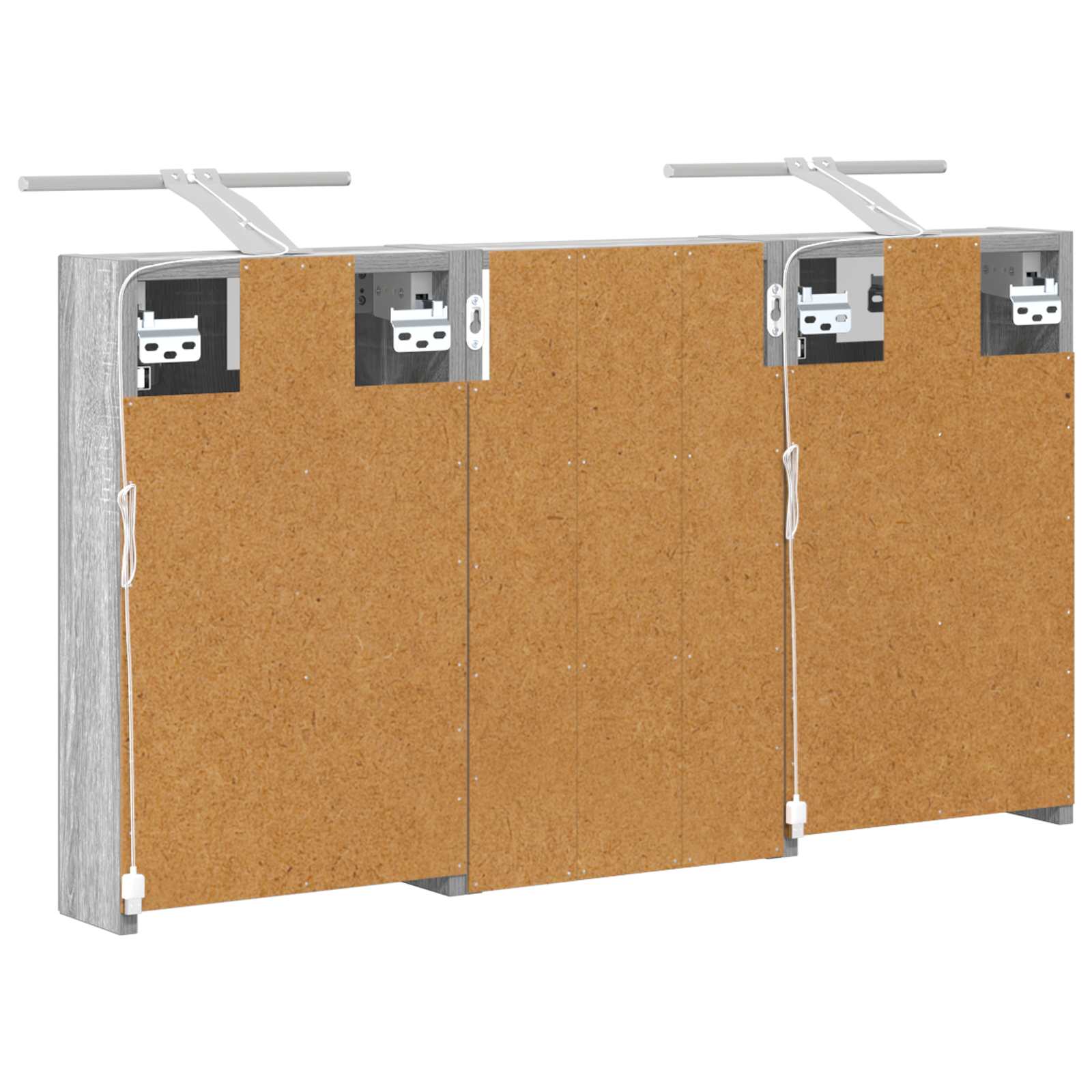 Badezimmerschrank-Set 3 pcs 80 x 10,5 x 50 cm Holzwerkstoff