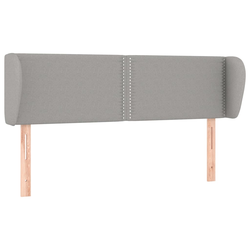 Kopfteil mit Ohren Dunkelgrau 83x23x78/88 cm Stoff