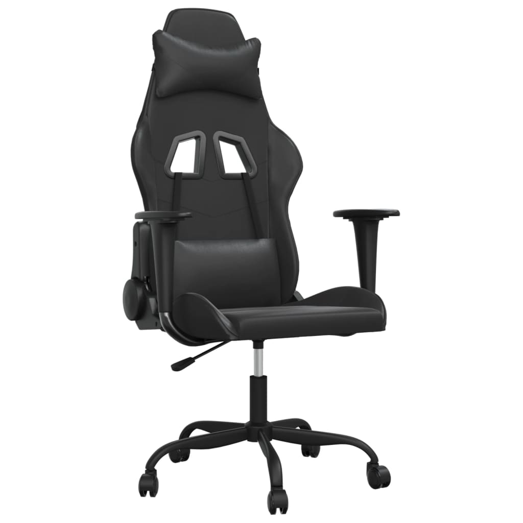 Gaming-Stuhl mit Massagefunktion Schwarz und Rot Kunstleder