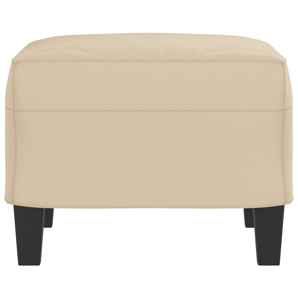 Fußhocker Taupe 60x50x41 cm Mikrofasergewebe