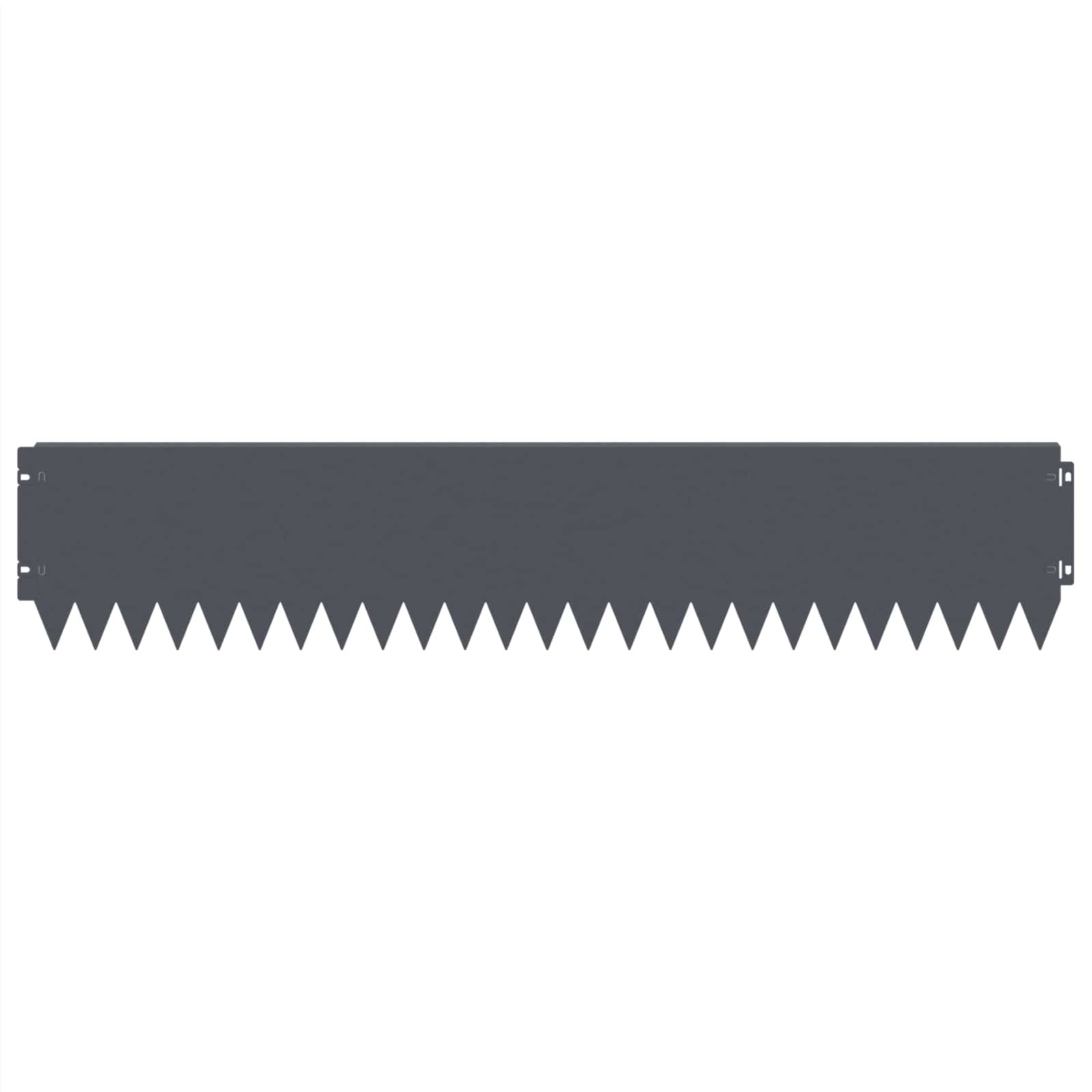 Raseneinfassung 10 pcs 103 x 10 cm Stahl Schwarz