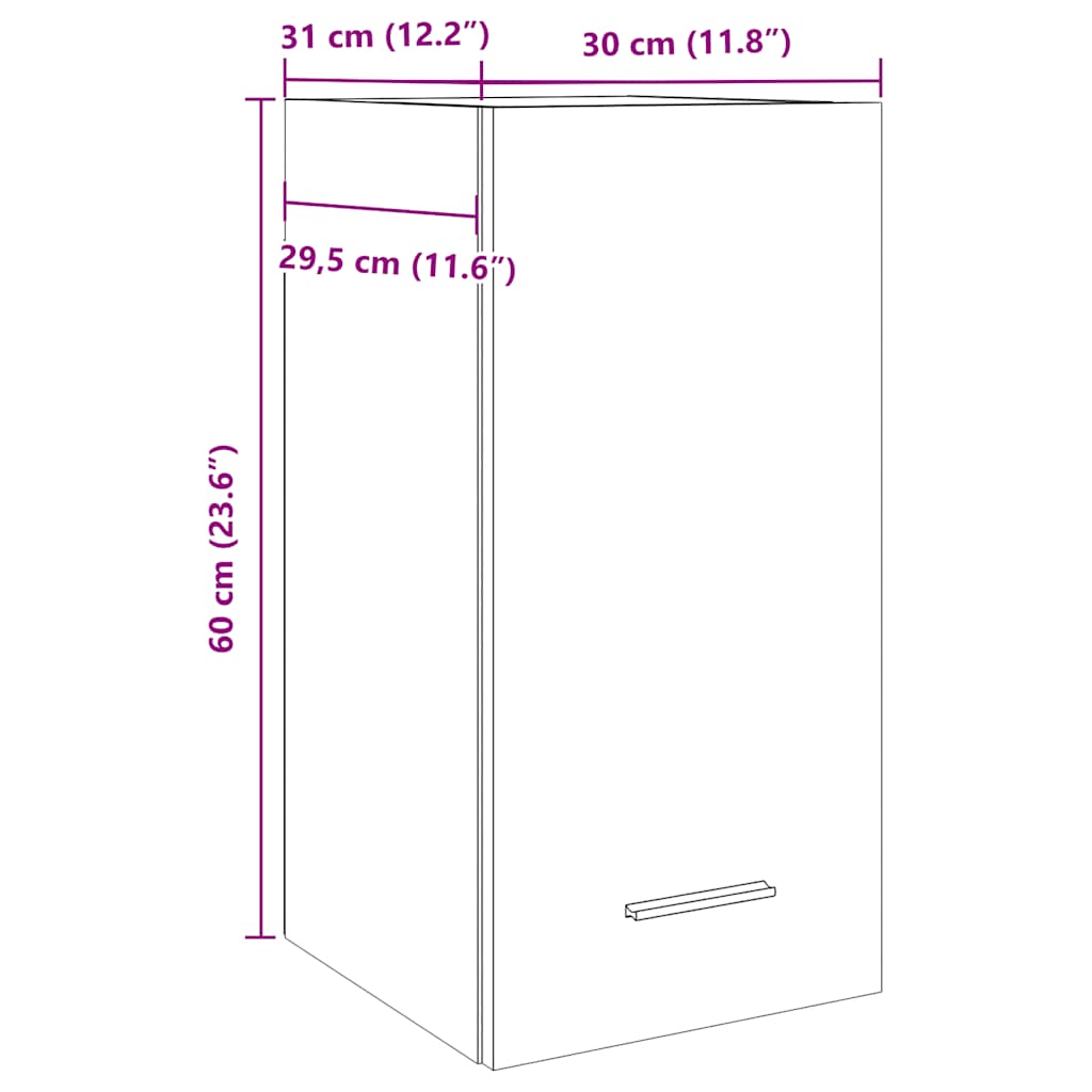 Unterschrank Lyon Weiß 60x46x81,5 cm Holzwerkstoff