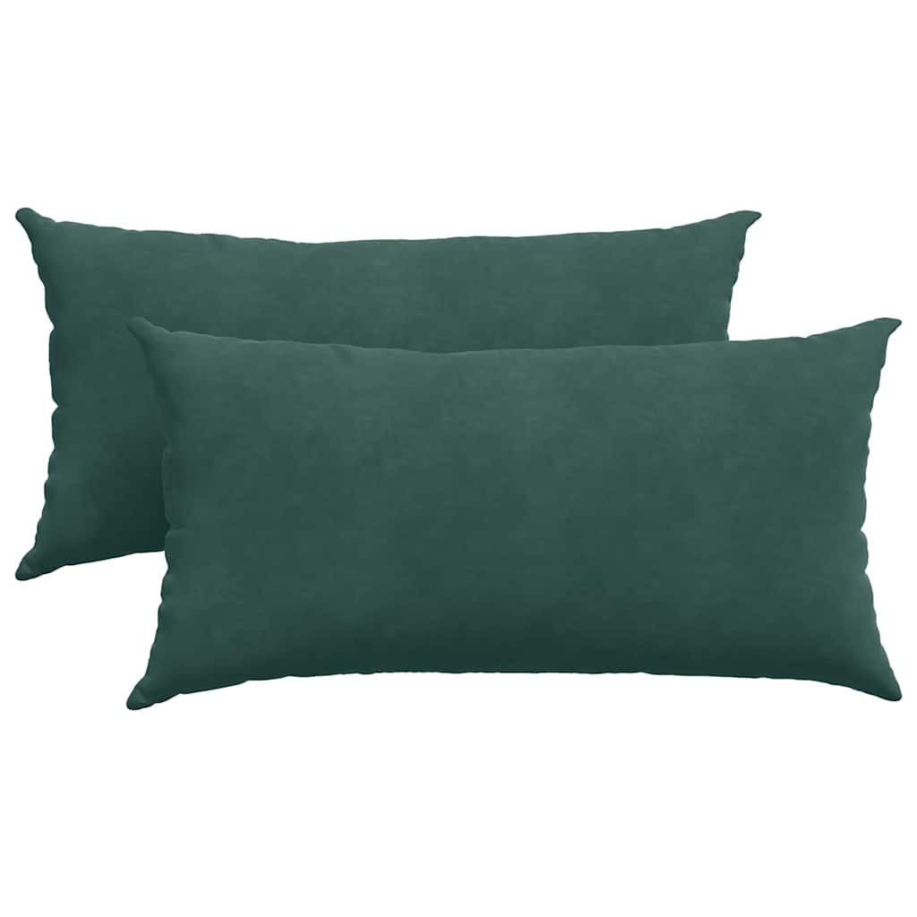 Sofakissen 2 Stück Blau 50 x 30 cm Cordstoff