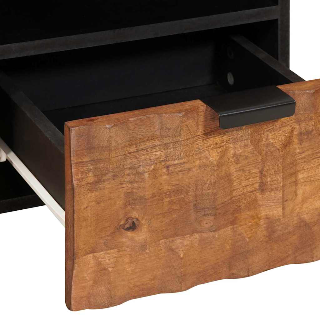 TV-Schränk Weiße gewaschene Oberfläche 70 x 33 x 46 cm