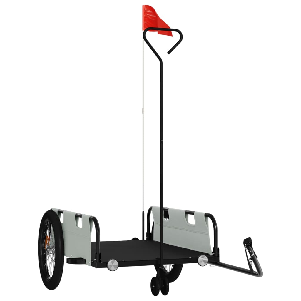 Fahrradanhänger Orange Oxford-Gewebe und Eisen