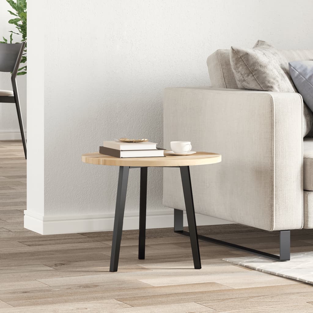 Tischplatte Rund Ø40x2 cm Massivholz Akazie