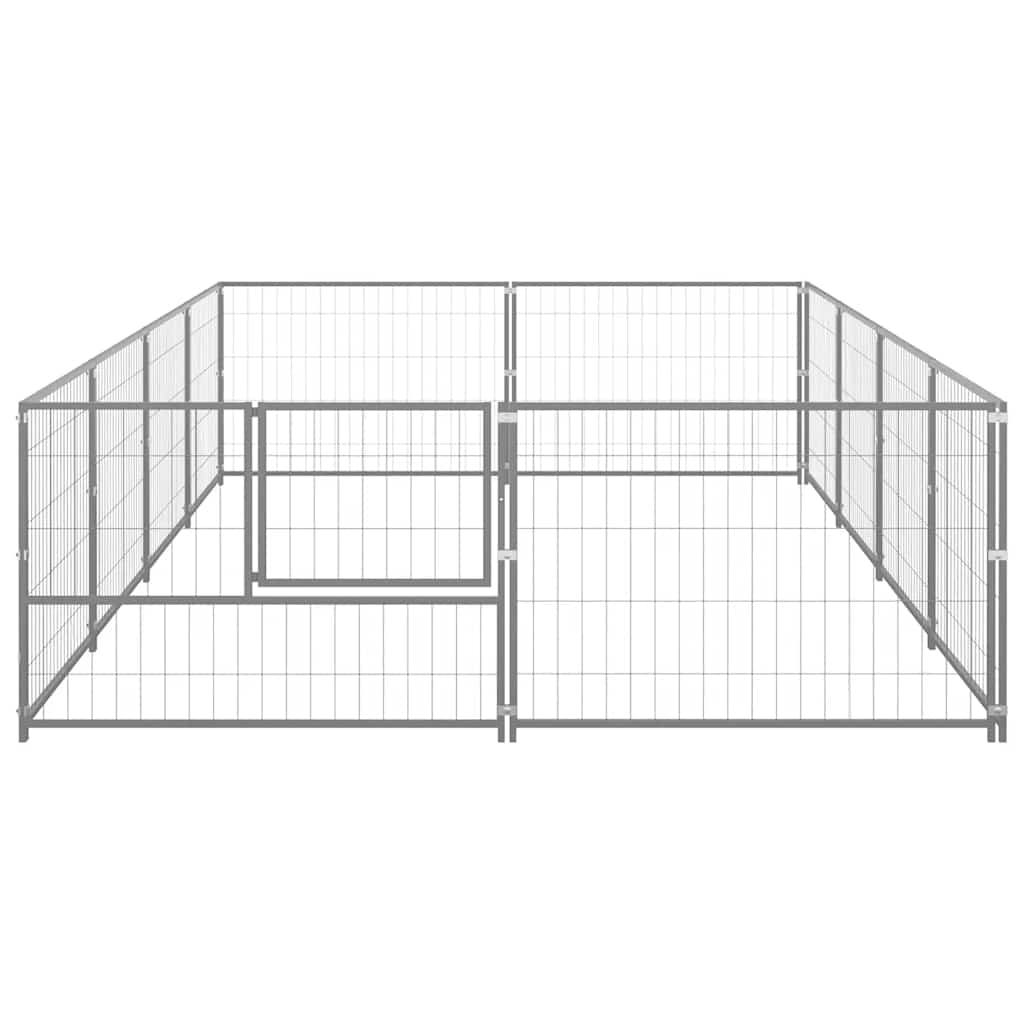 Hundezwinger Schwarz 4 m² Stahl