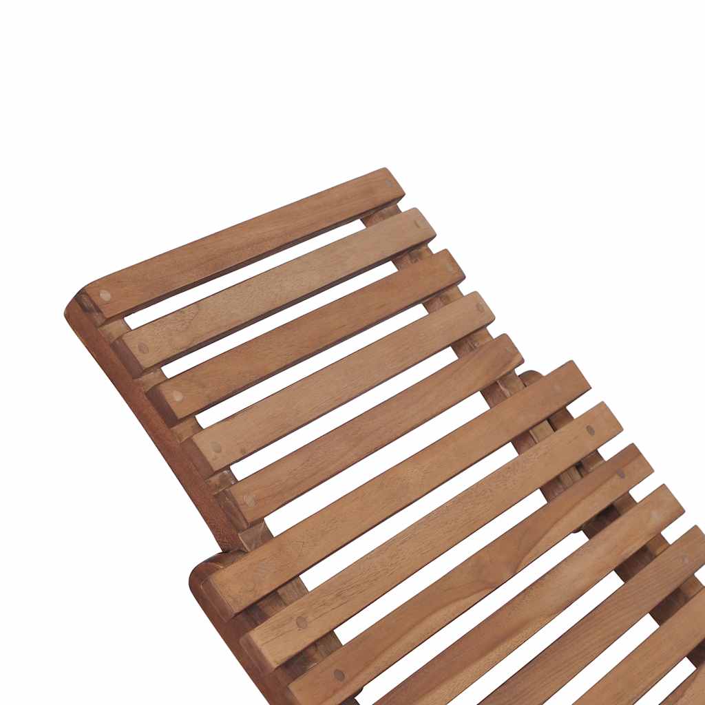 Sonnenliege Braun 198 x 55 x 58,5 cm Massivholz Teak