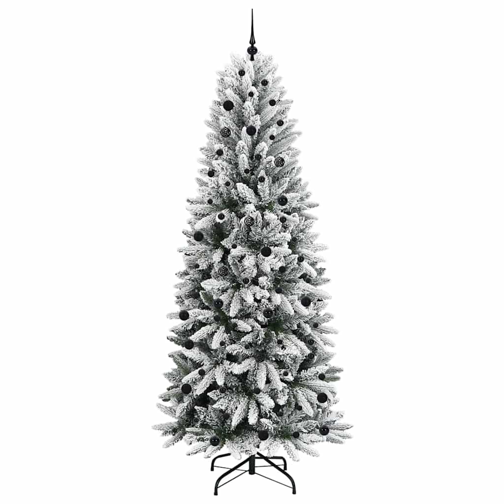 Künstlicher Weihnachtsbaum mit 150 LEDs mit Ständer Weiß 120 cm