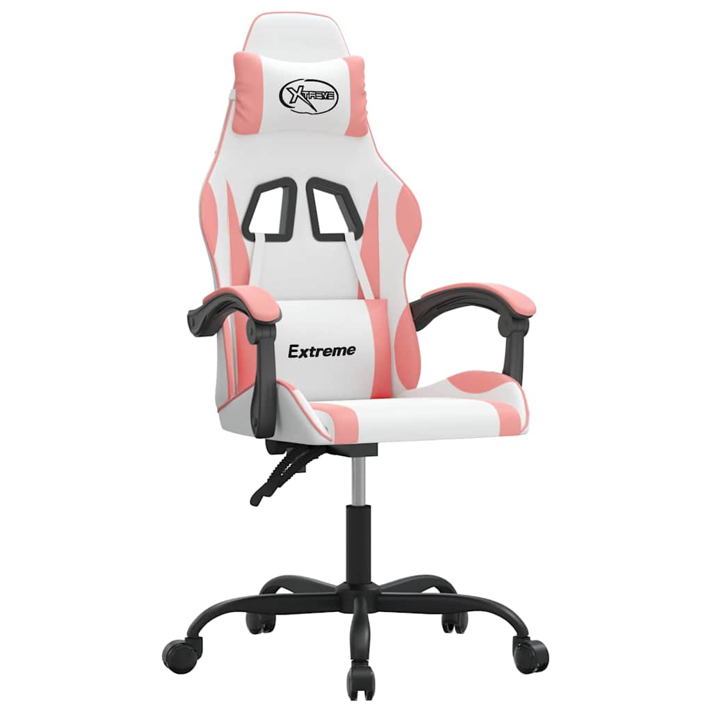 Gaming-Stuhl Drehbar Schwarz und Grün Kunstleder