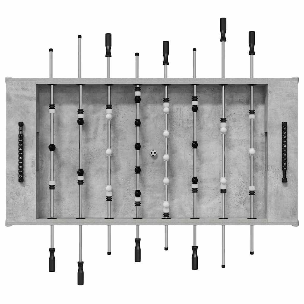 Tischfußballtisch Weiß 146,5 x 74 x 85 cm Holzwerkstoff