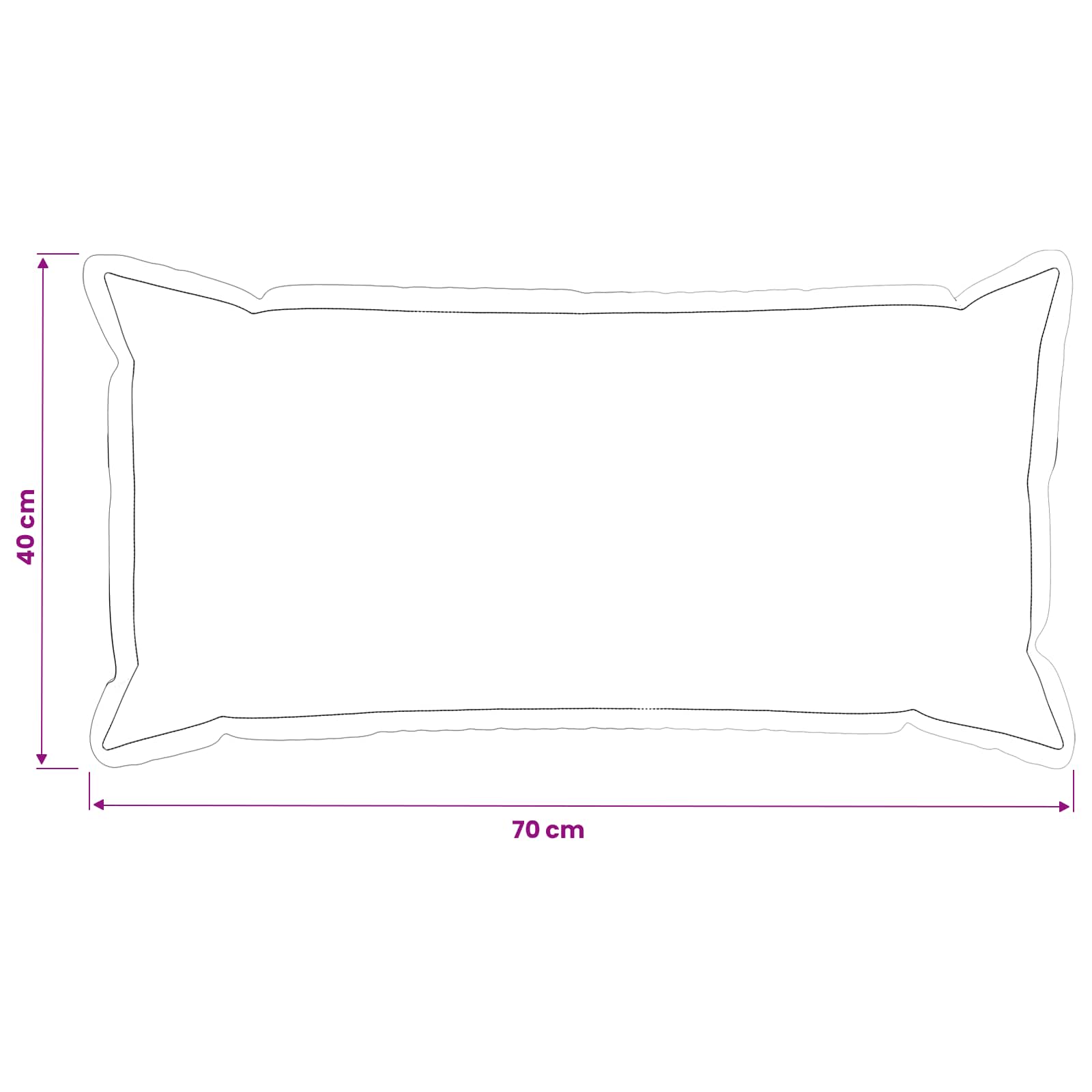 Kissenbezug 2 Stk. HOUTEN Dunkelgrau 30 x 30 cm Chenille-Stoff