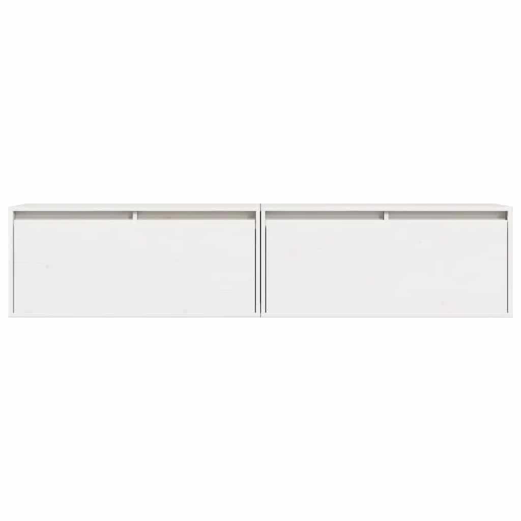 Wandschrank 80x30x35 cm Massivholz Kiefer