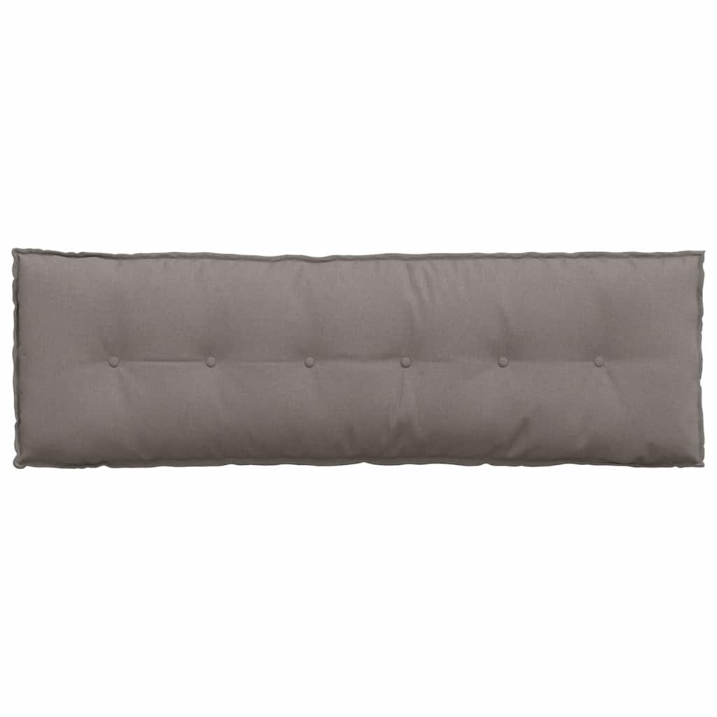 Rückenkissen Hellgrau 50 x 19 x 45 cm Stoff