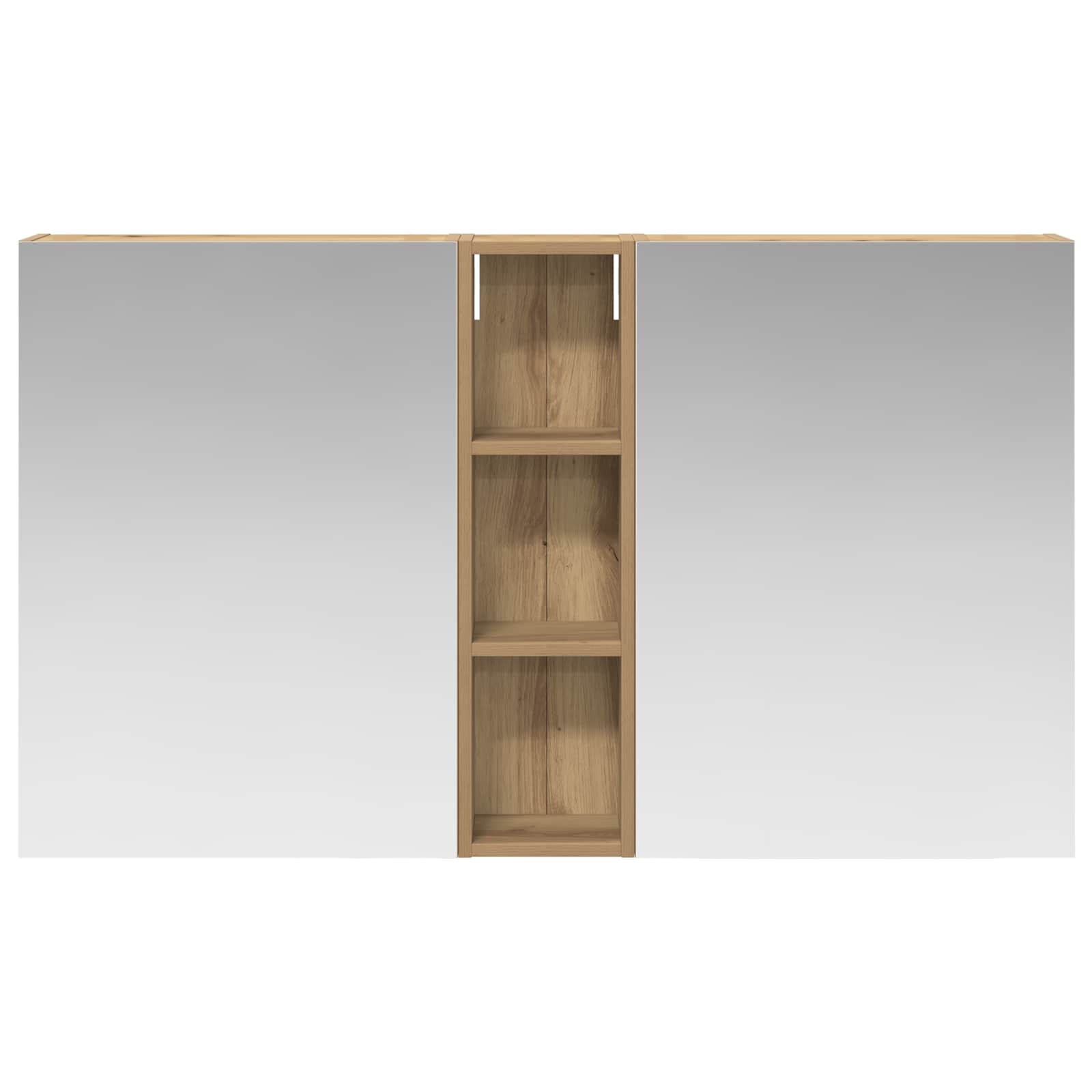 Badezimmerschrank-Set 3 pcs 80 x 10,5 x 50 cm Holzwerkstoff