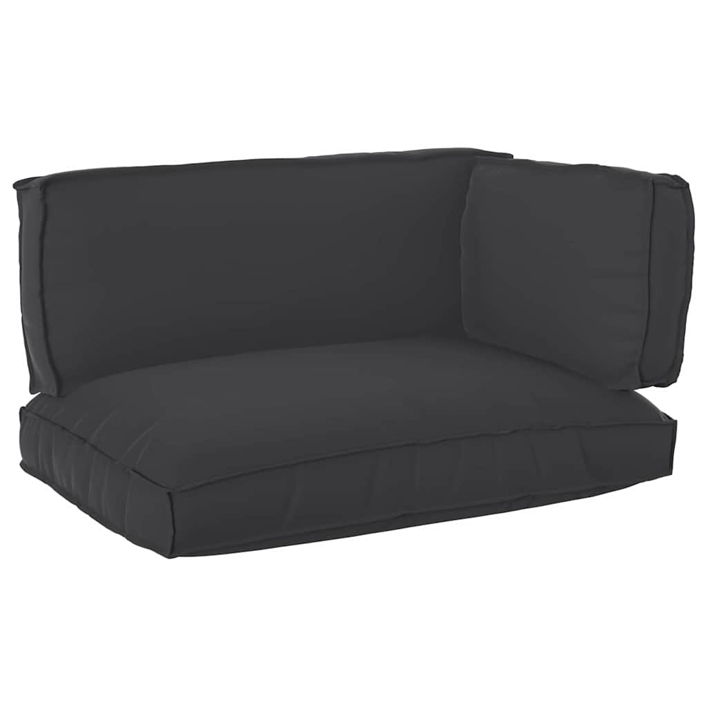 Palettenkissenset 3 pcs Anthrazit Oxford-Stoff