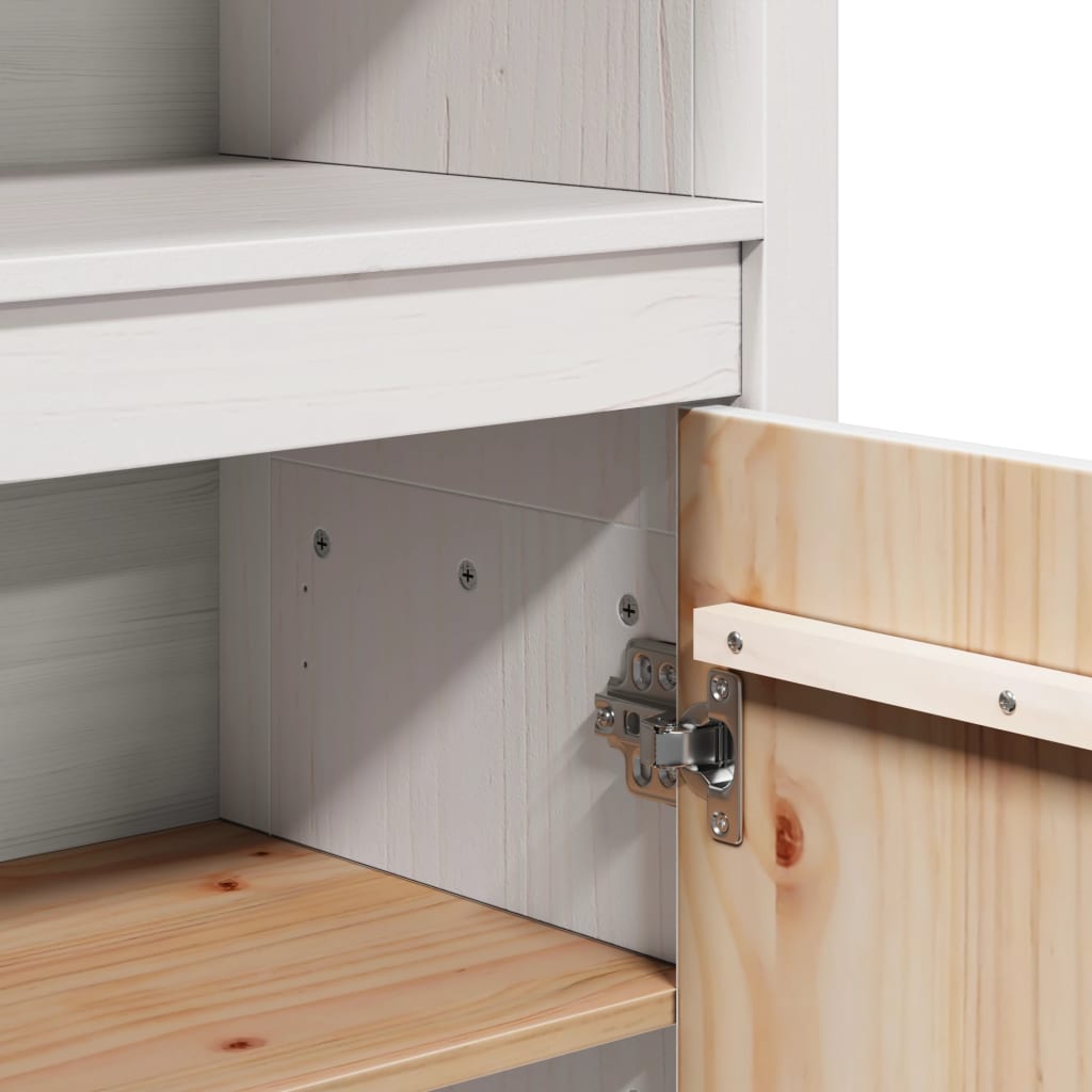 Highboard 80x35x154 cm Massivholz Kiefer