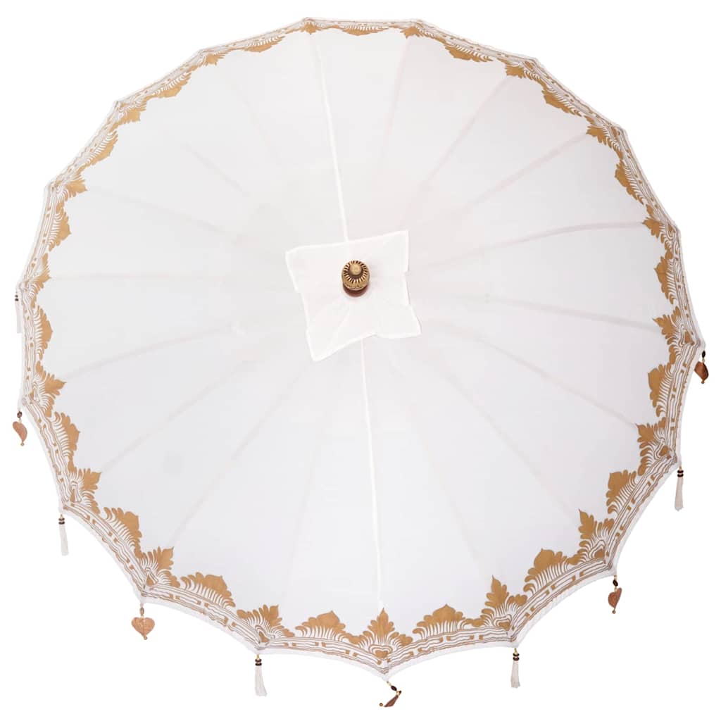 Balinesischer Sonnenschirm Creme 185 x 185 x 260 cm