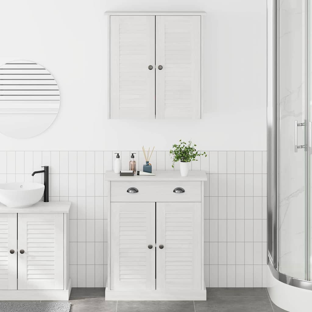 Badezimmermöbel-Set mit Regal VIGO 2 pcs Braun und Honigbraun